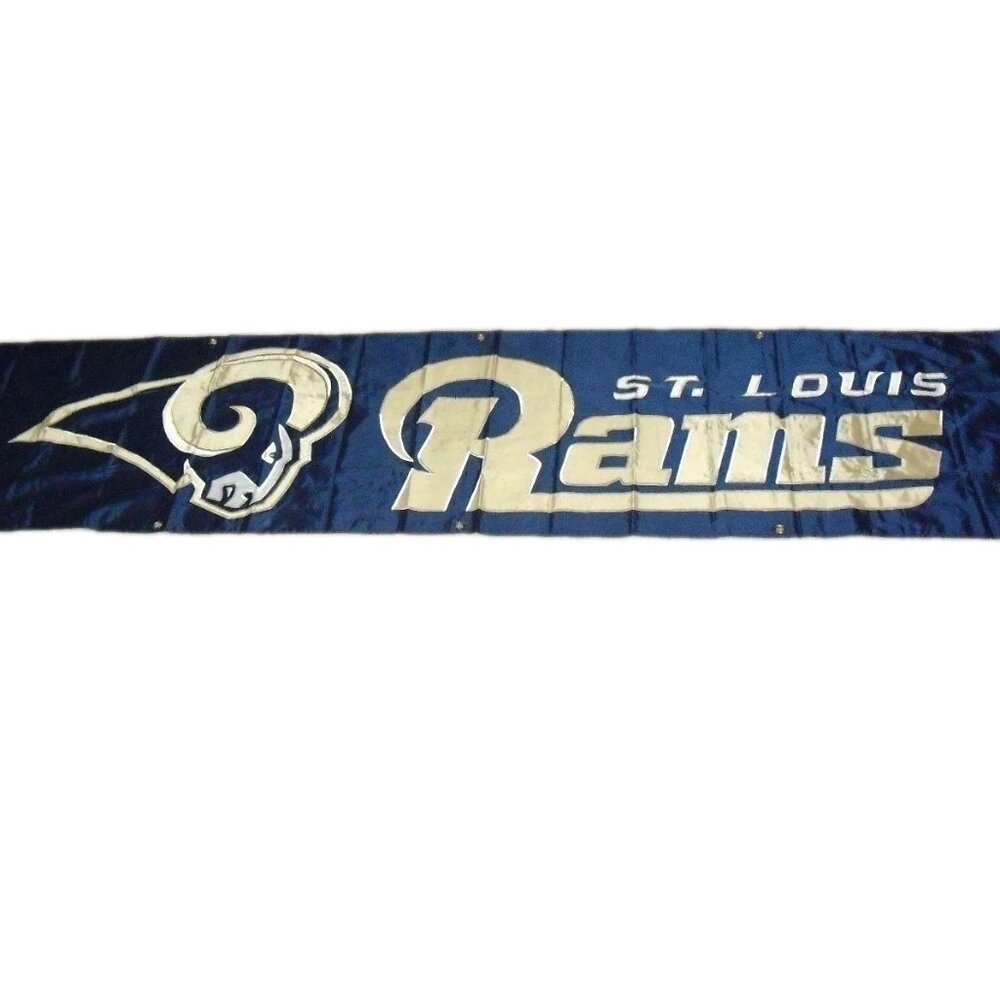 St. Louis Rams Embroidered Flag Banner 8 ft. X 2 ft. New Nfl